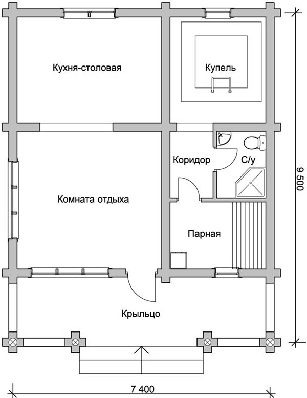 Баня из пеноблоков своими руками: поэтапное строительство, фото и видео