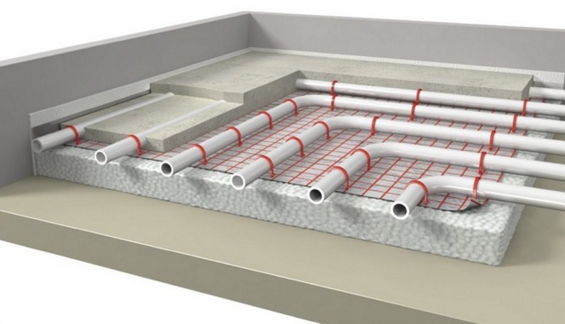 Теплый пол в каркасном доме