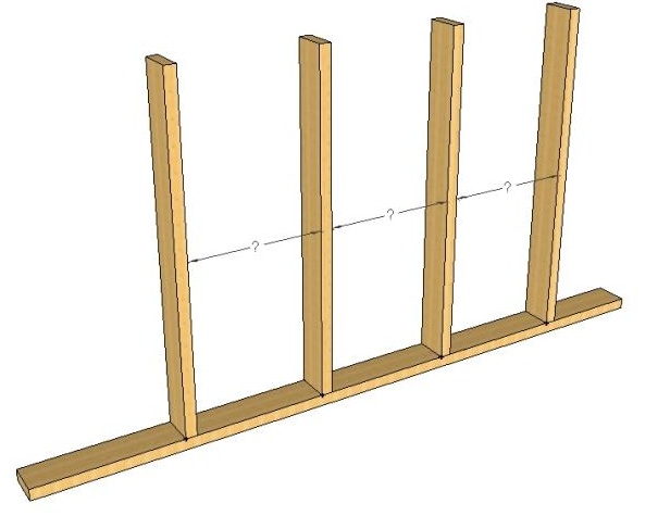 Определение расстояния между стойками каркаса при строительстве каркасного дома