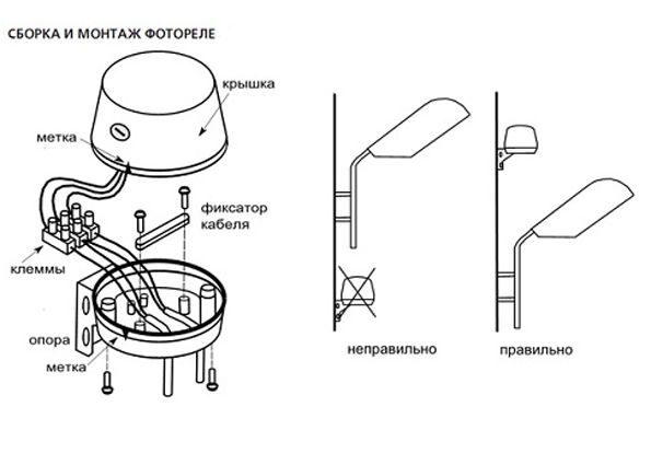 Фотореле для уличного освещения: виды, подключение