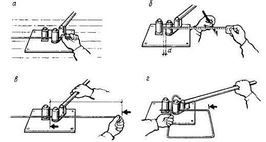 Гибка арматуры на станке и своими руками, чертеж арматурогиба, видео