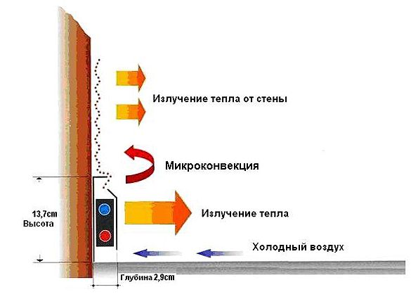 Тёплый плинтус: виды, принцип работы, преимущества и недостатки, этапы монтажа