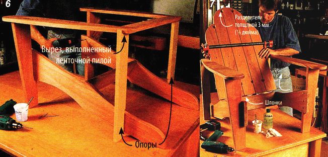 Садовое кресло своими руками в адирондакском стиле (с фото и чертежом)